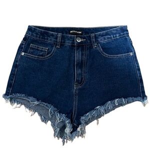 PrettyLittleThing Women's Blue Denim Shorts size 10 UK